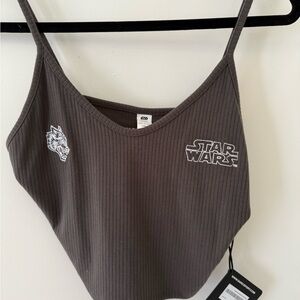 Darc Sports Limited edition Star Wars Ribbed crop tank top